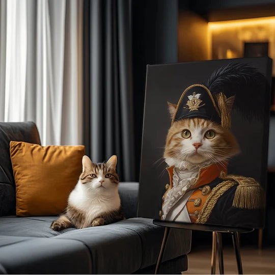 Large Size | Royal: Custom Pet Portrait Canvas