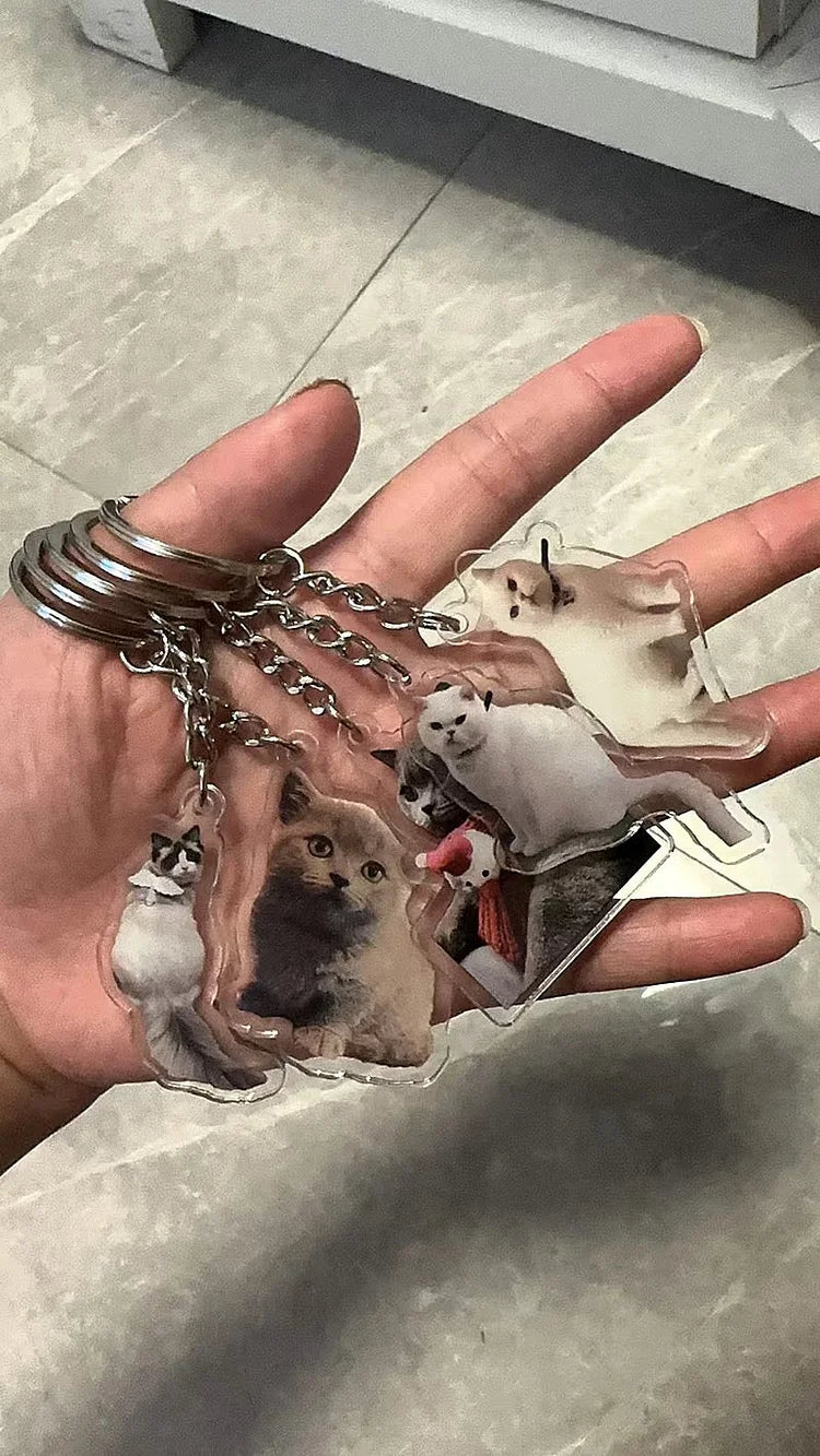 Customized Pet Photo Acrylic Keychain