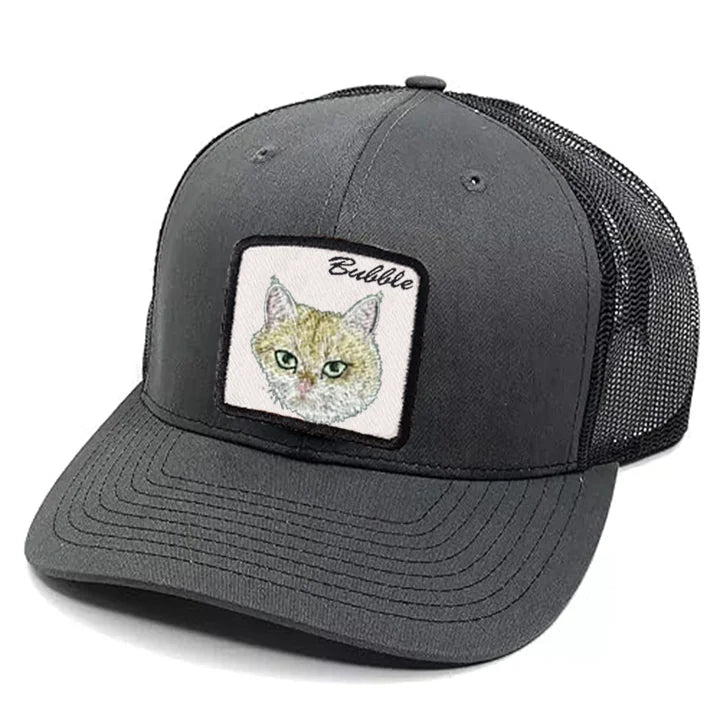 Personalized Embroidered Pet Patch Trucker Hat