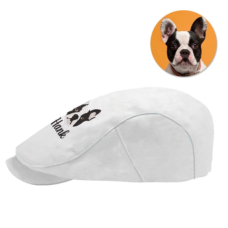 Custom Embroidery Dog Jeff Cap Pet Lover Gift Personalized Dog Hat