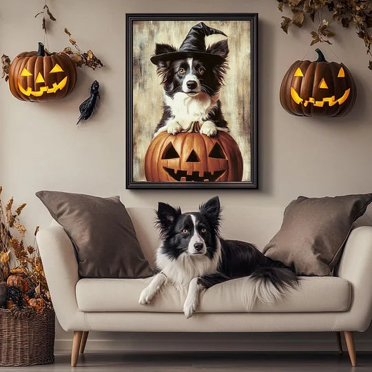 Large Size | Halloween Series: Vintage Fading Style Pet Canvas