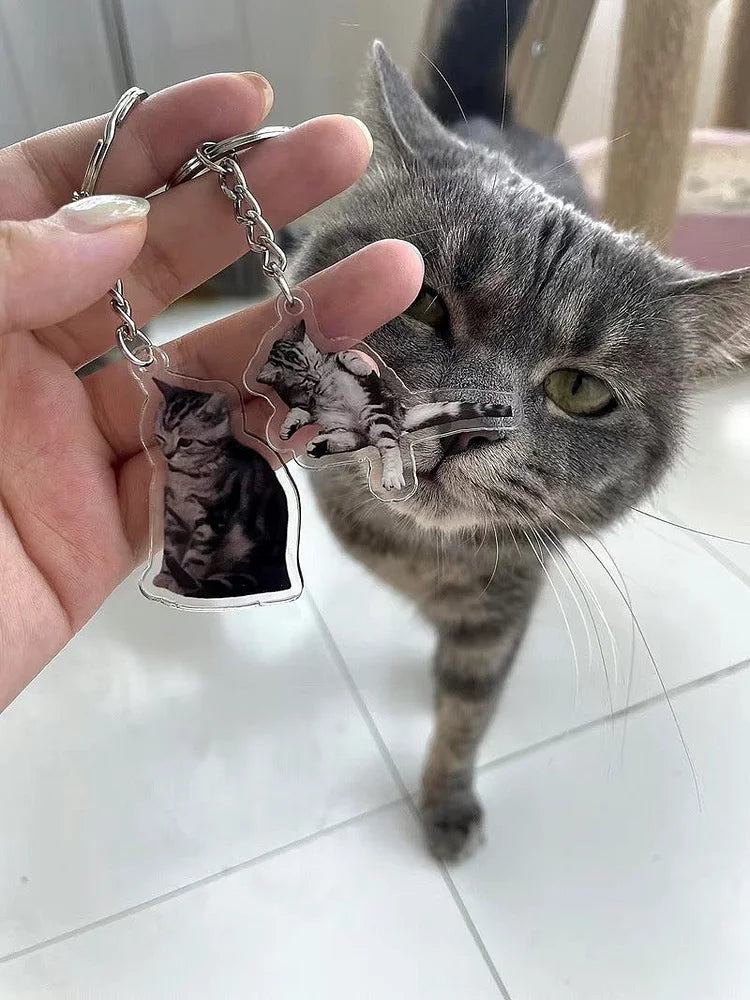 Customized Pet Photo Acrylic Keychain