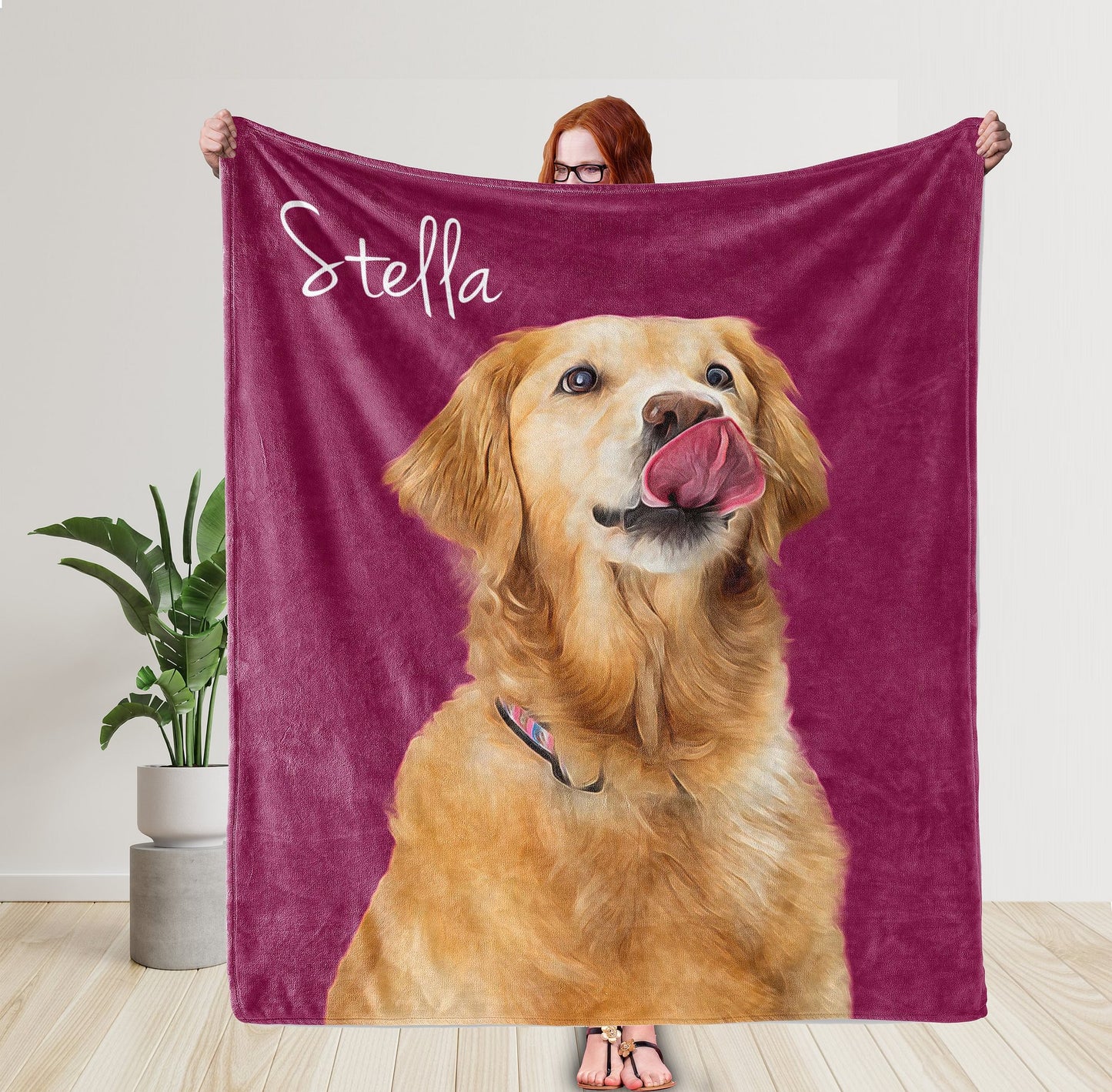 Pet Face Custom Blanket