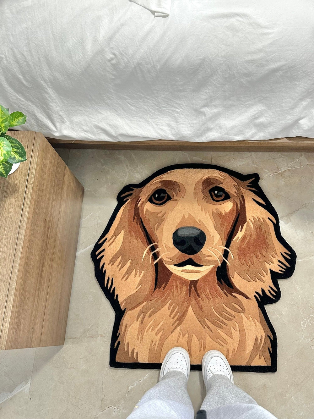 Personalized Pet Portrait Flock Rug