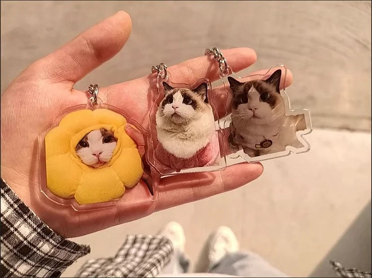 Customized Pet Photo Acrylic Keychain