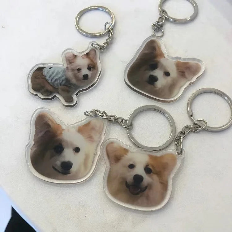 Customized Pet Photo Acrylic Keychain