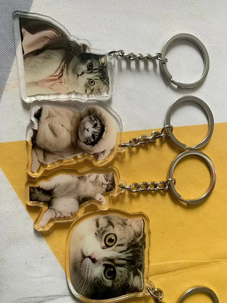 Customized Pet Photo Acrylic Keychain