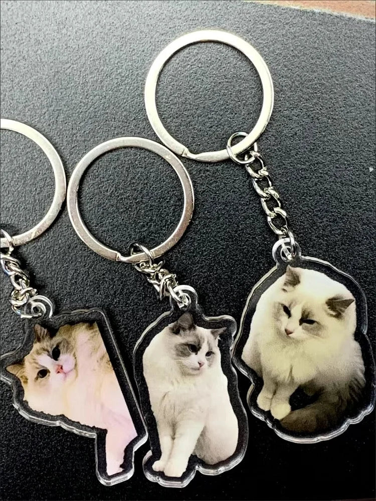 Customized Pet Photo Acrylic Keychain