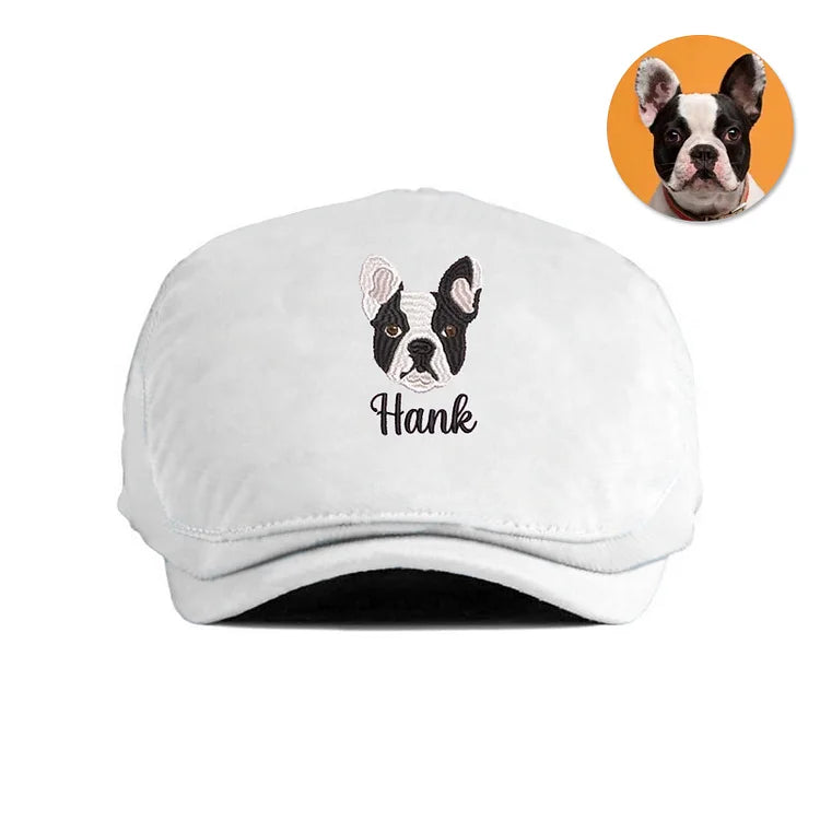 Custom Embroidery Dog Jeff Cap Pet Lover Gift Personalized Dog Hat